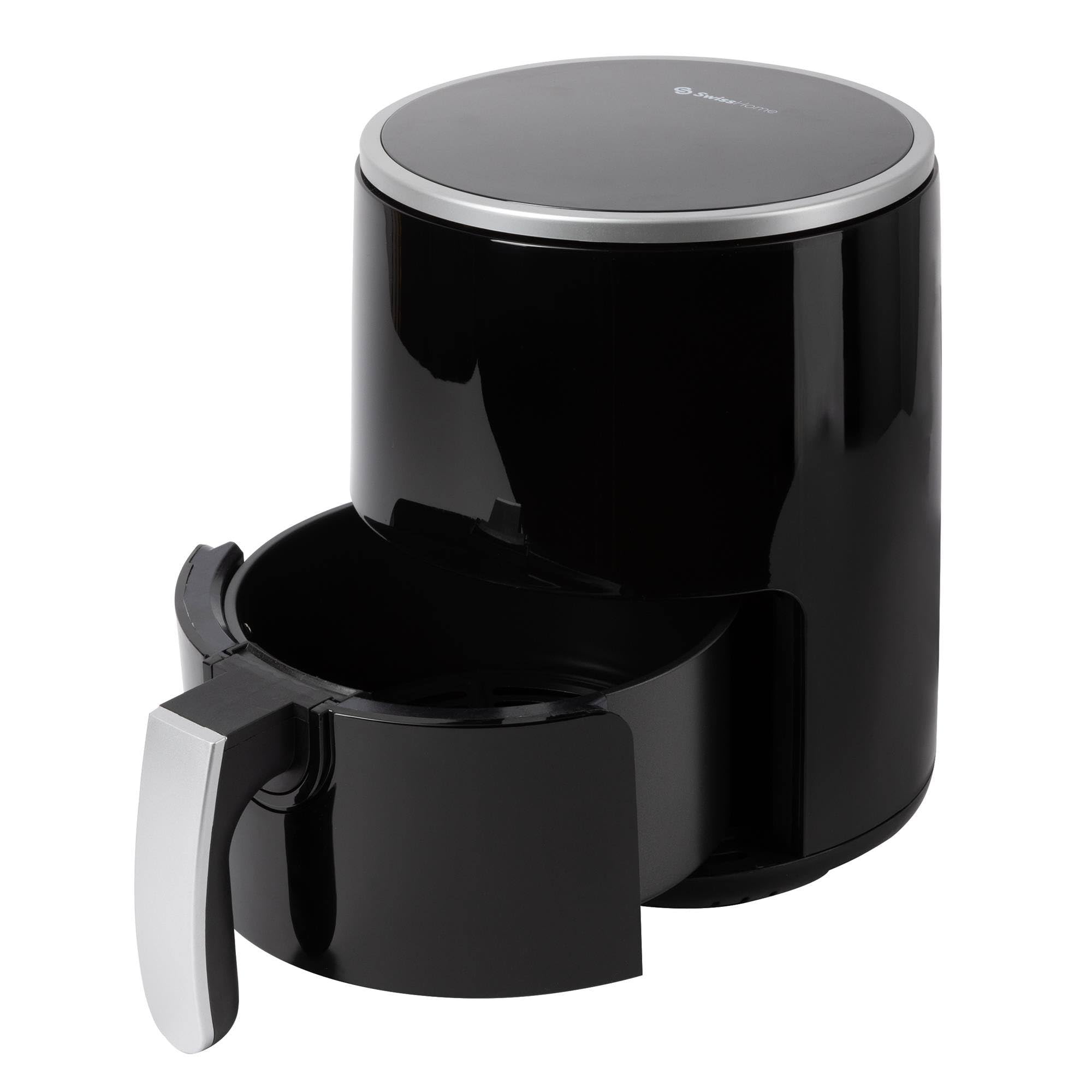 Z SwissHome PETIT - Freidora de aire 2.5L 1200W - Pantalla digital - Temperatura ajustable 80-200°C - Temporizador + Exprimidor Eléctrico 1,2L 40W con doble cono