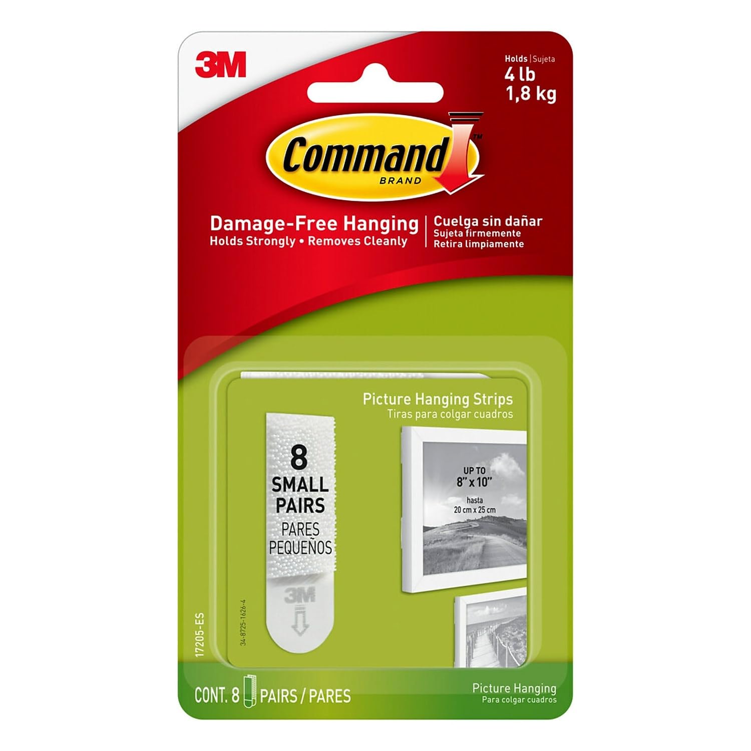 Cintre pour tableau de petite taille et cadres légers pour fixation murale