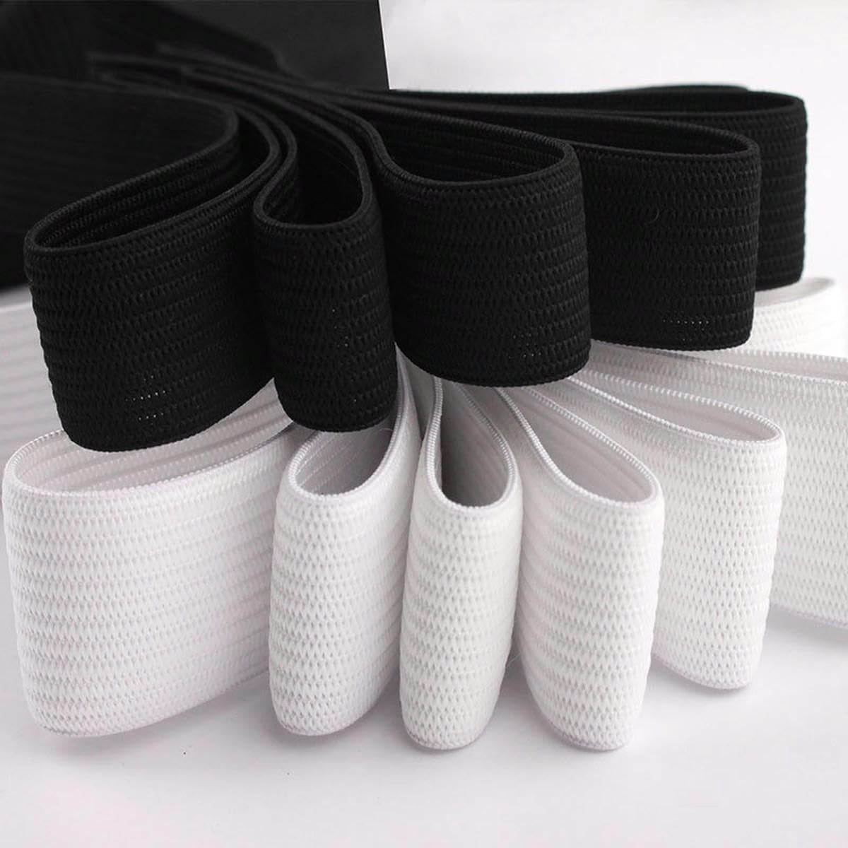 WedDecor Fascia elastica piatta larga 75 mm per cucito, cintura