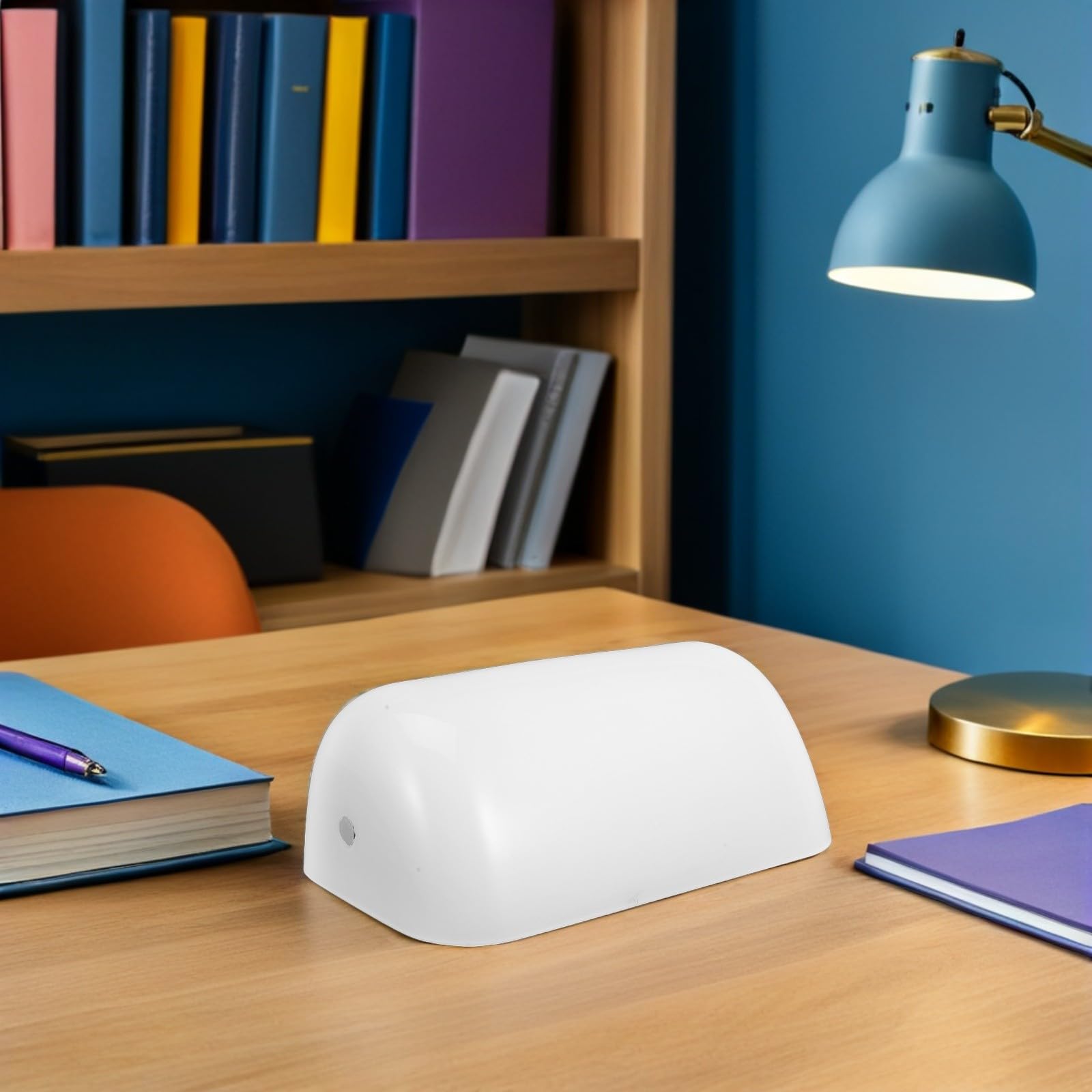 2 Stück Weißer Glasschirm für Bankers Lampe Rechteckiger Lampenschirm aus Glas mit Zeitlosem Retro Design für Lesen und Arbeiten Am Schreibtisch