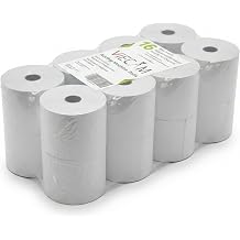 2 1/4" x 150' White Adding Machine Paper Rolls One Ply Register/Calculator/10-Key Paper for Printing Calculators and Registers 16 Rolls