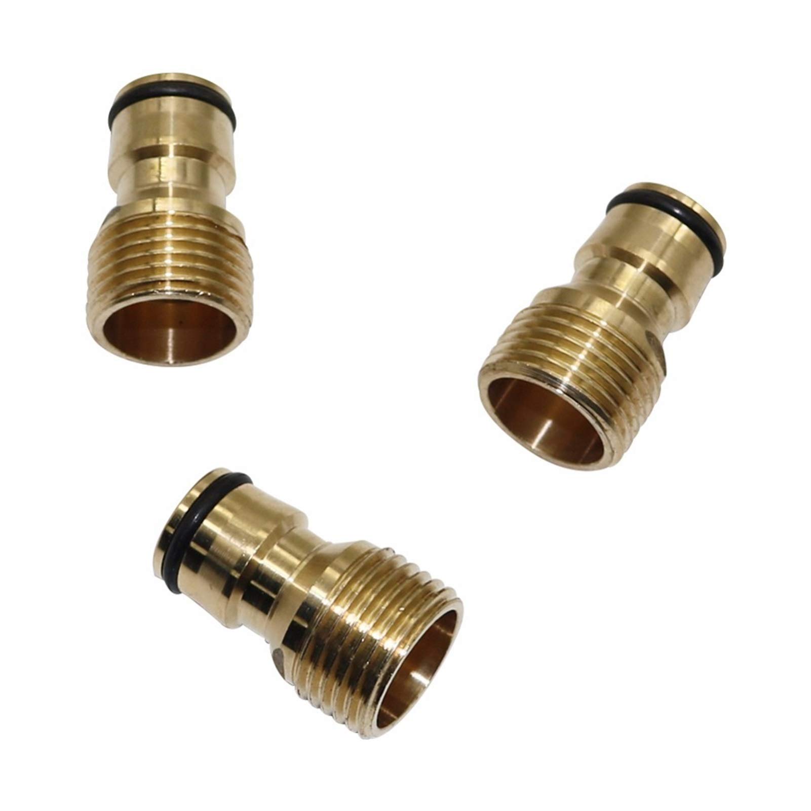Garten-Klempnerschlauch-Adapter 50 stücke 1/2 "Außengewinde Messing Schnellanschlüsse Gelenke Auto Waschen Armaturen Hausgarten Bewässerung Bewässerung System Zubehör (Diameter : 1/2'')