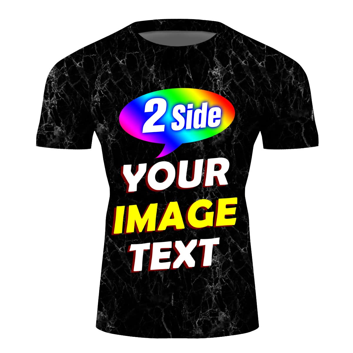 Jiu Jitsu BJJ Rash Guard—Design Your Own Compression Trainning Top Front & Back Add Your Text Black Fog