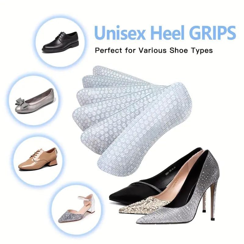Qinitzz shoe bite protector Self-Adhesive Heel silicone Grips,Inserts for Loose Shoes, Shoe Bite Protector & Heel Pads, Snugs for Shoe Insoles, Heel Pain Relief for Men & Women 3