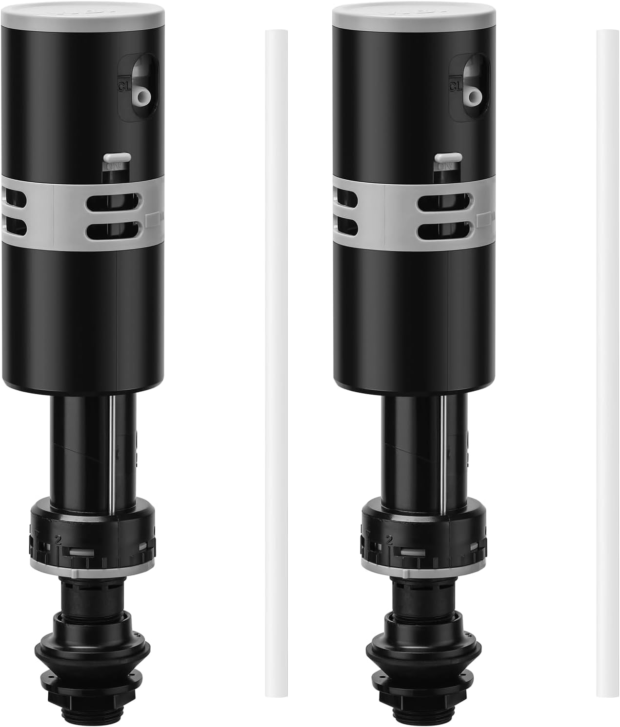 Jamini High-Performance Universal Toilet Fill Valve Replacement Kit, Self-Cleaning Design, Easy Installation, Fixes Slow Filling, Leaks & Noise Issues, 2-Pack