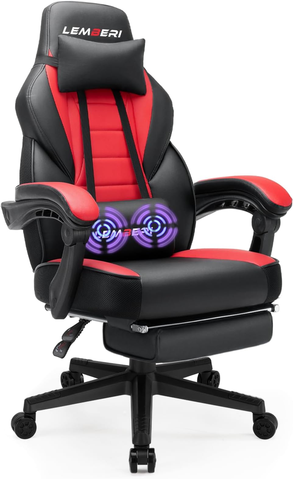 Video Game Chairs with footrest,Gamer Chair for Adults,Big and Tall Gaming Chair 400lb Capacity,Gaming Chairs for Teens,Racing Style Gaming Computer Chair with Headrest and Lumbar Support