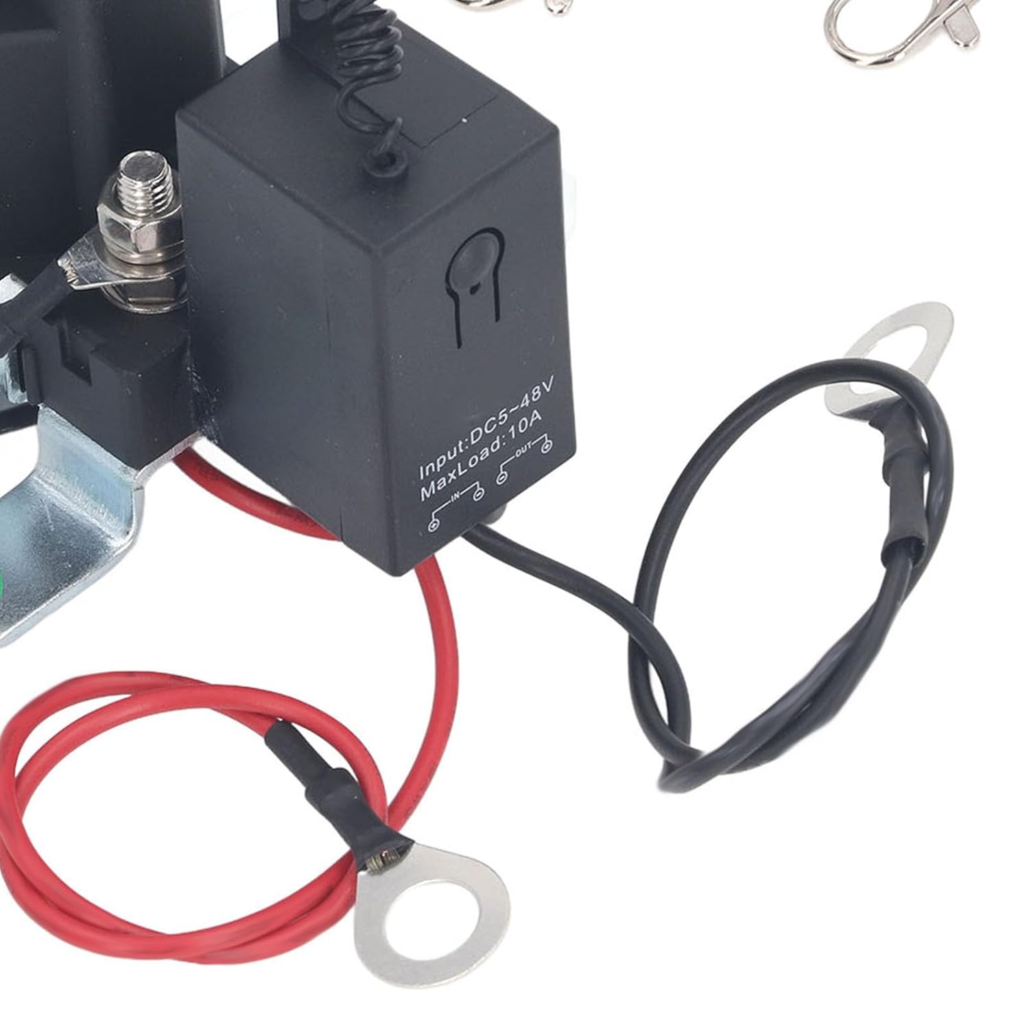 Remote Control Relay Switch Brass 12V 500A for Industrial Security Systems Heavy Duty Automation Switching Device with Durable Brass Contacts for Commercial Applications