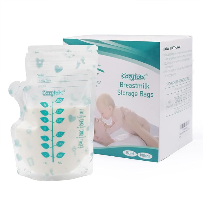 Buy Cozytots Breast Milk Storage Bags 8.5 OZ Large 250ml Beastfeeding Breast Milk Freezer Bags