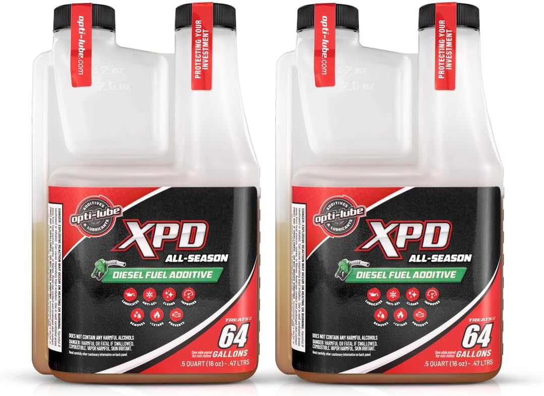 Opti-Lube XPD All-Season Diesel Fuel Additive - 16oz Dosing Bottle (2 Pack - Twin Value)