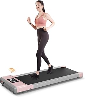 DeerRun Hiking Trail, Foldable with App Control, Max 300lbs Raceable Treadmill with Slope, Suitable for High-Tech Device, Treadmill Under Desk for Home with AI Training and Multi-Runner Races