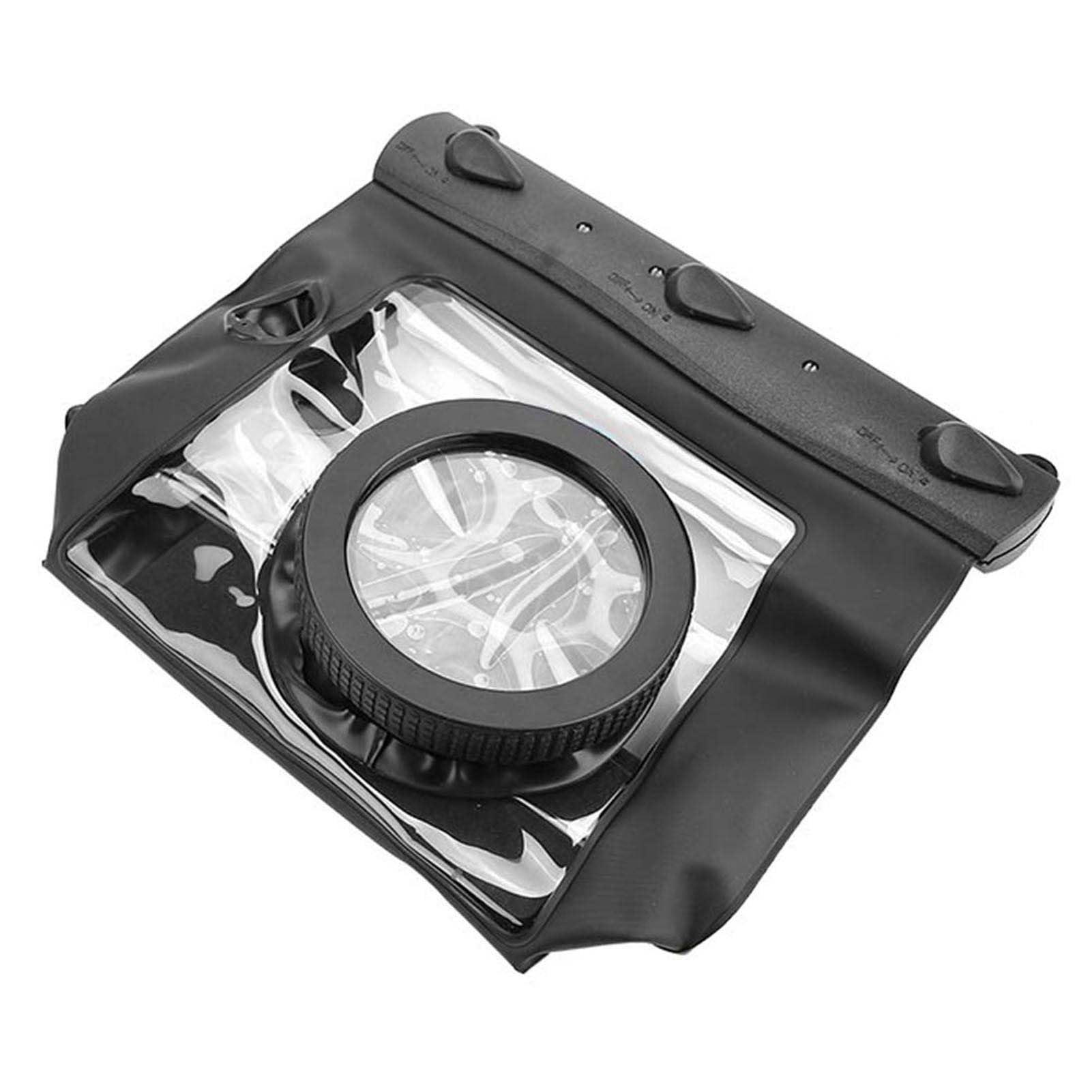 Custodia subacquea per fotocamera Custodia impermeabile per fotocamera Borsa impermeabile da 20 m per fotocamere Custodia per fotocamera subacquea (Black)