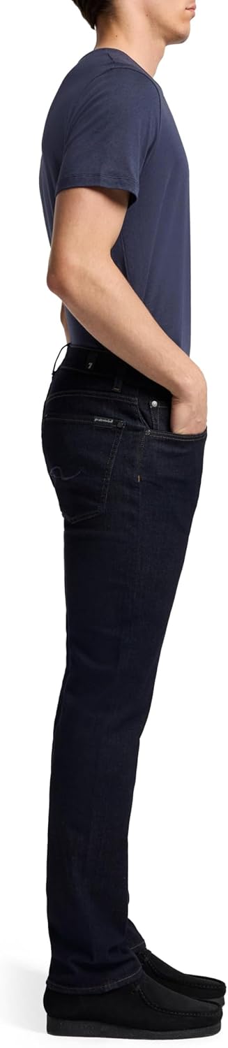 7 for All Mankind Mens Luxe Performance Straight Leg Jeans - Image 3