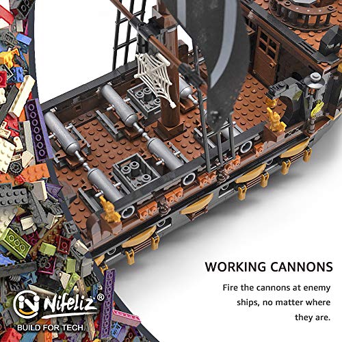 Nifeliz NF10032 Black Hawk Pirates Ship Model Building Blocks Kits - Construction Set To Build thumb #2