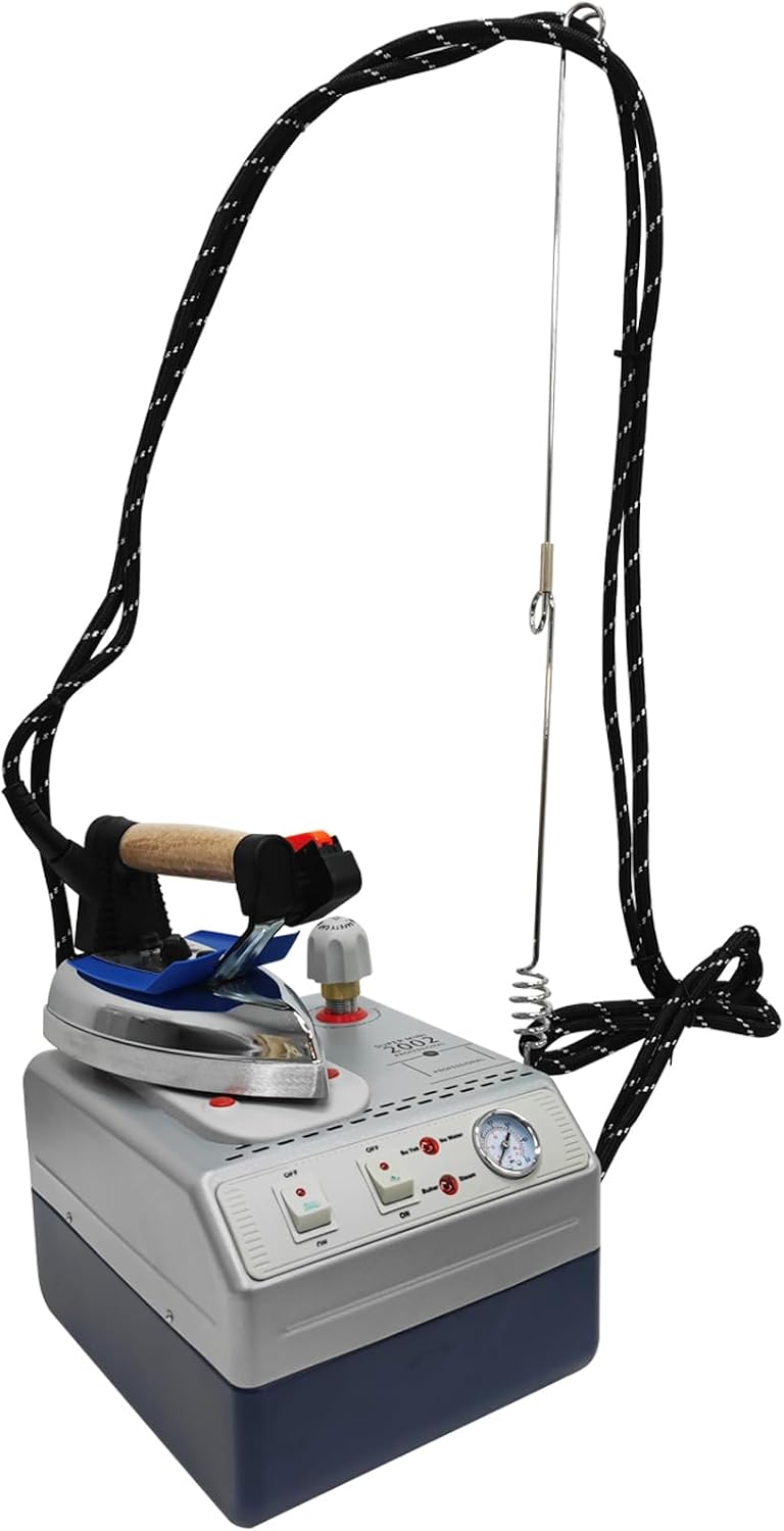 110V Professional Steam Electric Iron – 2L High-Capacity Tank, 2.5 Bar Pressurized Steam, 1600W Boiler + 900W Iron, Continuous Steam Output for Home, Clothing Store, Hotel
