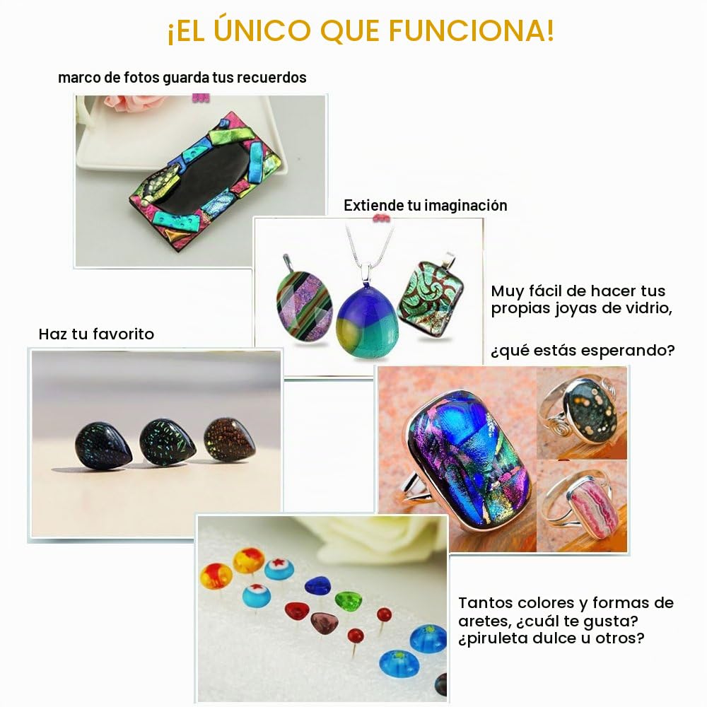 Gran kit de horno de microondas para fusión de vidrio, juego de 3 piezas