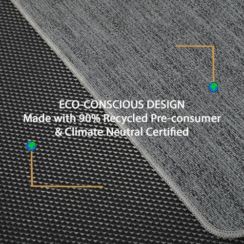 Image of Chair Mat for Hardwood & Tile Floor, 47 inch x 52 inch Heavy Duty Office Chair Mat for Rolling Chairs Easy Glide, Anti Slip, Non-Curve, Floor Protector for Home Office, Graphite Texture