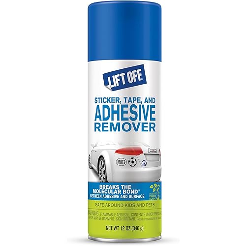 Motsenbocker's Lift Off 45700 Tape, Label, and Adhesive Remover Safely Removes Bumper Stickers, Pinstriping, and Adhesives from Vehicles, Boats, RVs, and More, 12 Fl Oz, Pack of 1