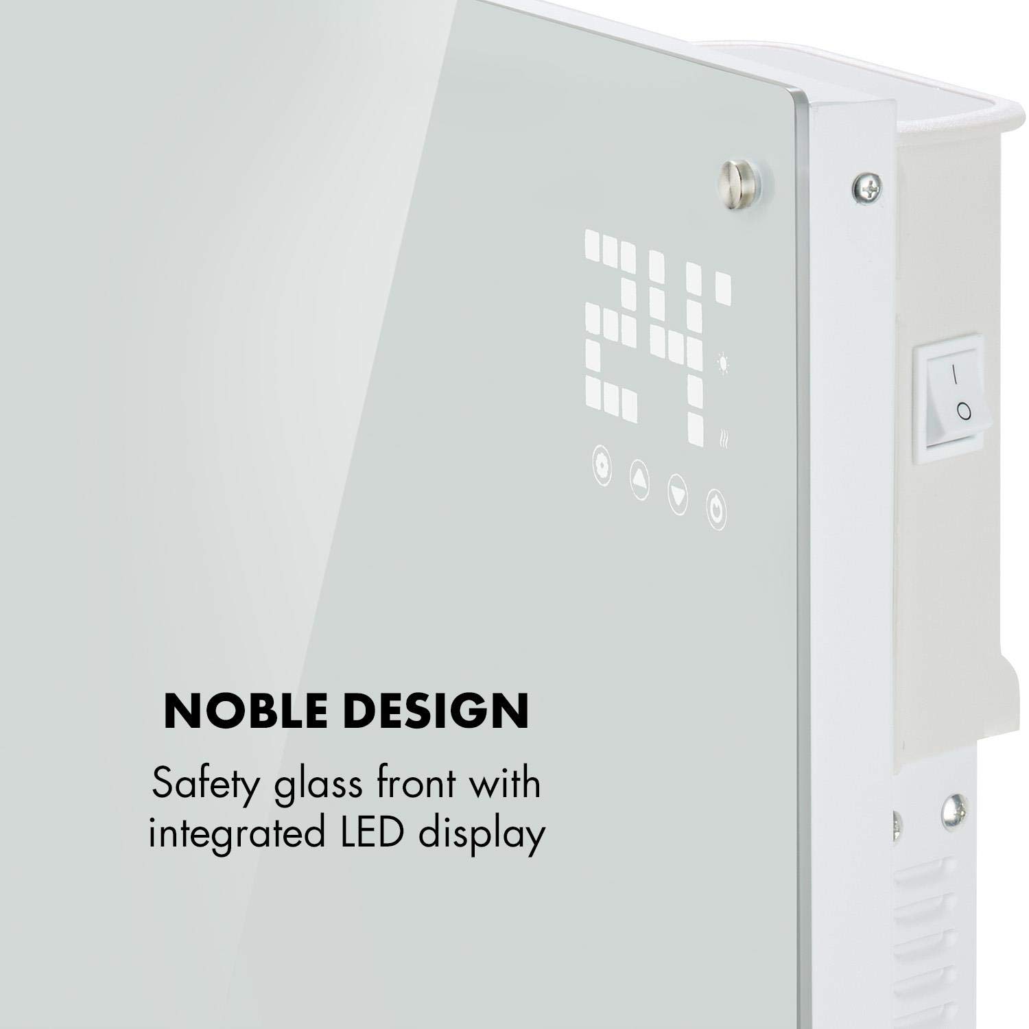 Klarstein Bornholm Smart - Calefactor de convección, Blanco