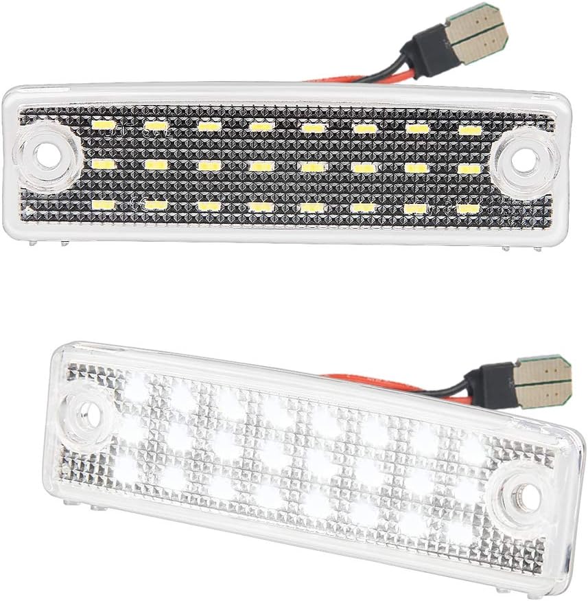 MbuyDIY LED License Plate Light Lamp Assembly Compatible with 1996-2023 4Runner 2008-2022 Sequoia 6000K White, Pack of 2