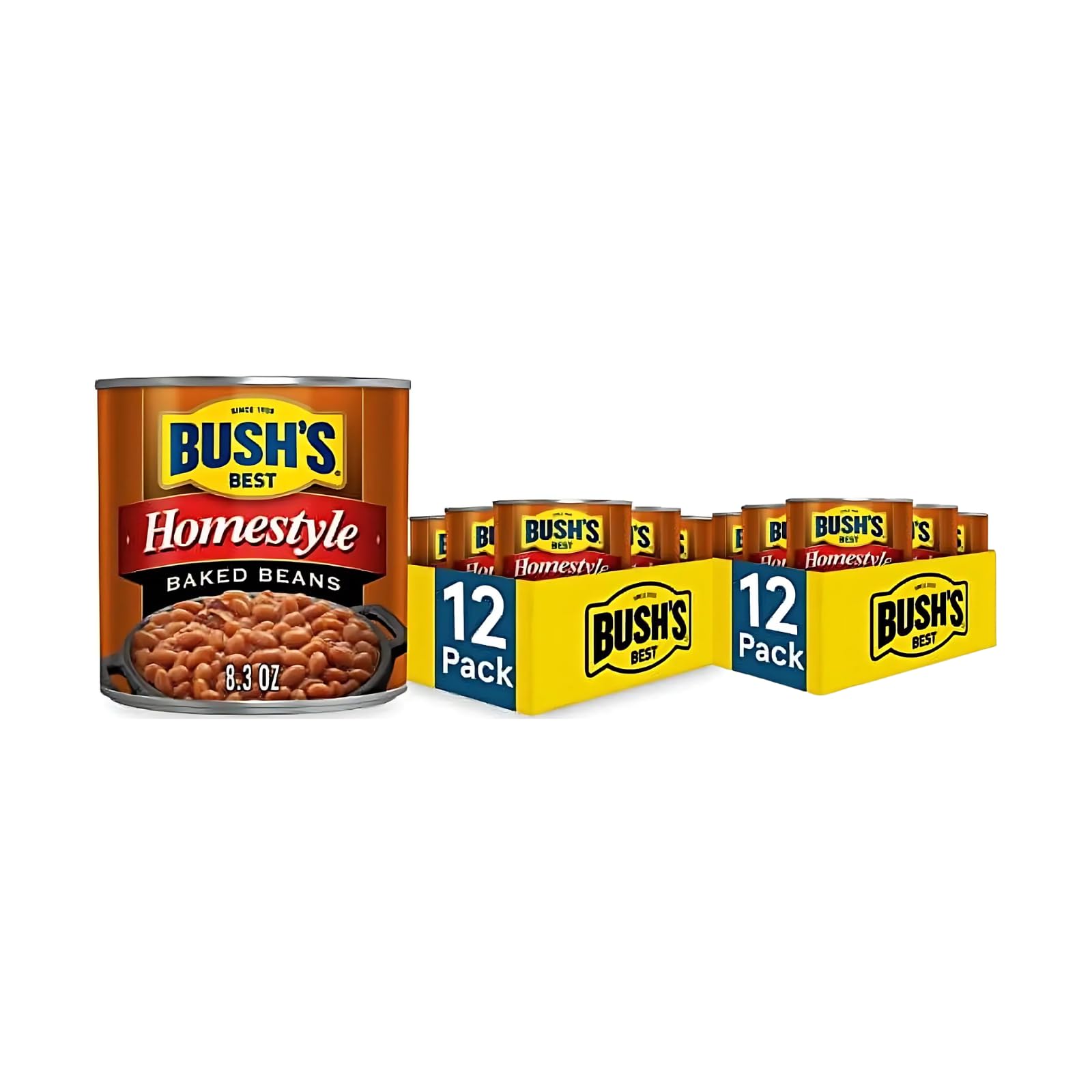 Amazon.com : Bush's Best Baked Beans, Homestyle Seasoned Beans in
