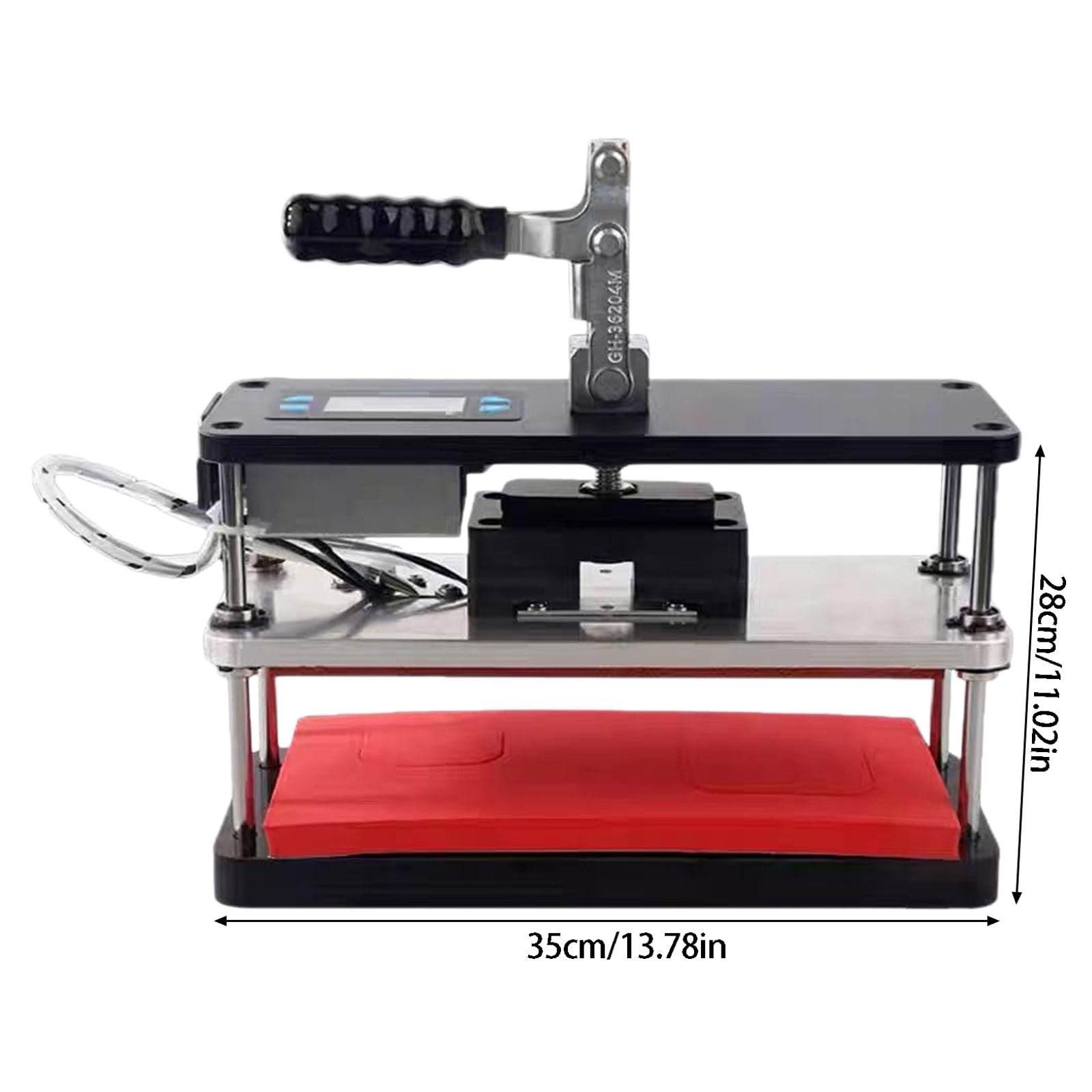 Manuelle Hebelversiegelungs Telefon Heizdruckmaschine für die Reparatur der Telefon Bildschirmrückseite mit Silikonpufferplattform Mobile Reparaturausrüstung
