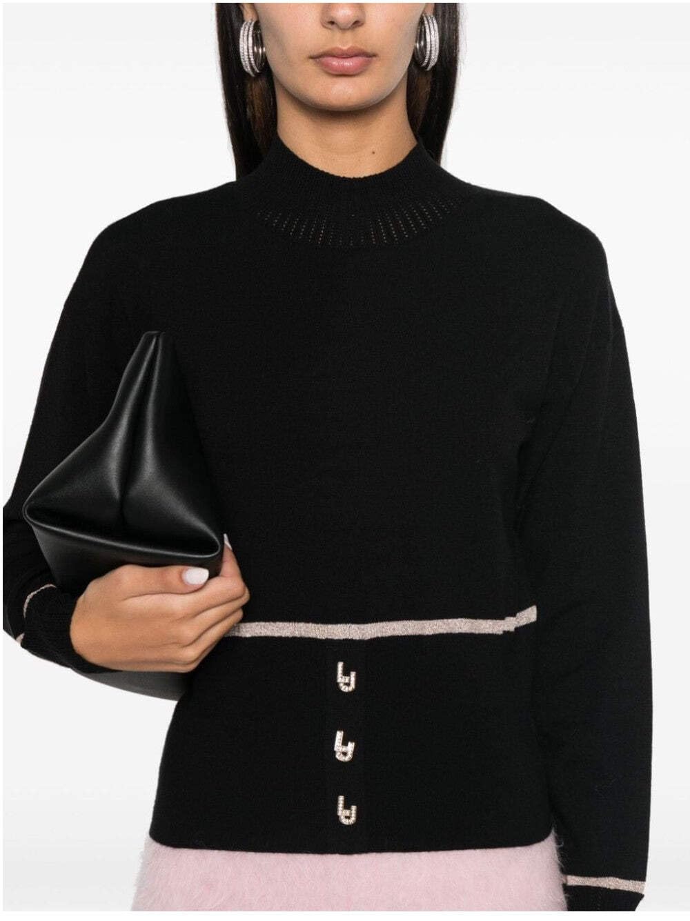 Liu Jo Maglieria Donna Nero Tf4165ms75l a4268 NERO M