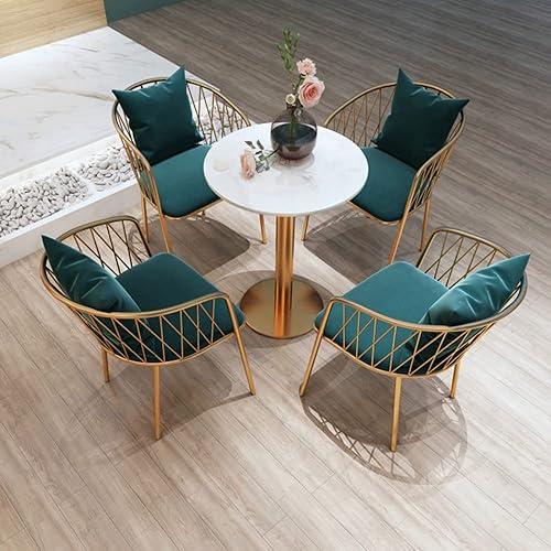 Miniatura 2 de LITFAD Muebles modernos de lujo para el hogar, mesa de comedor de mármol, mesa de centro simple para sala de estar, comedor, cocina, restaurante,