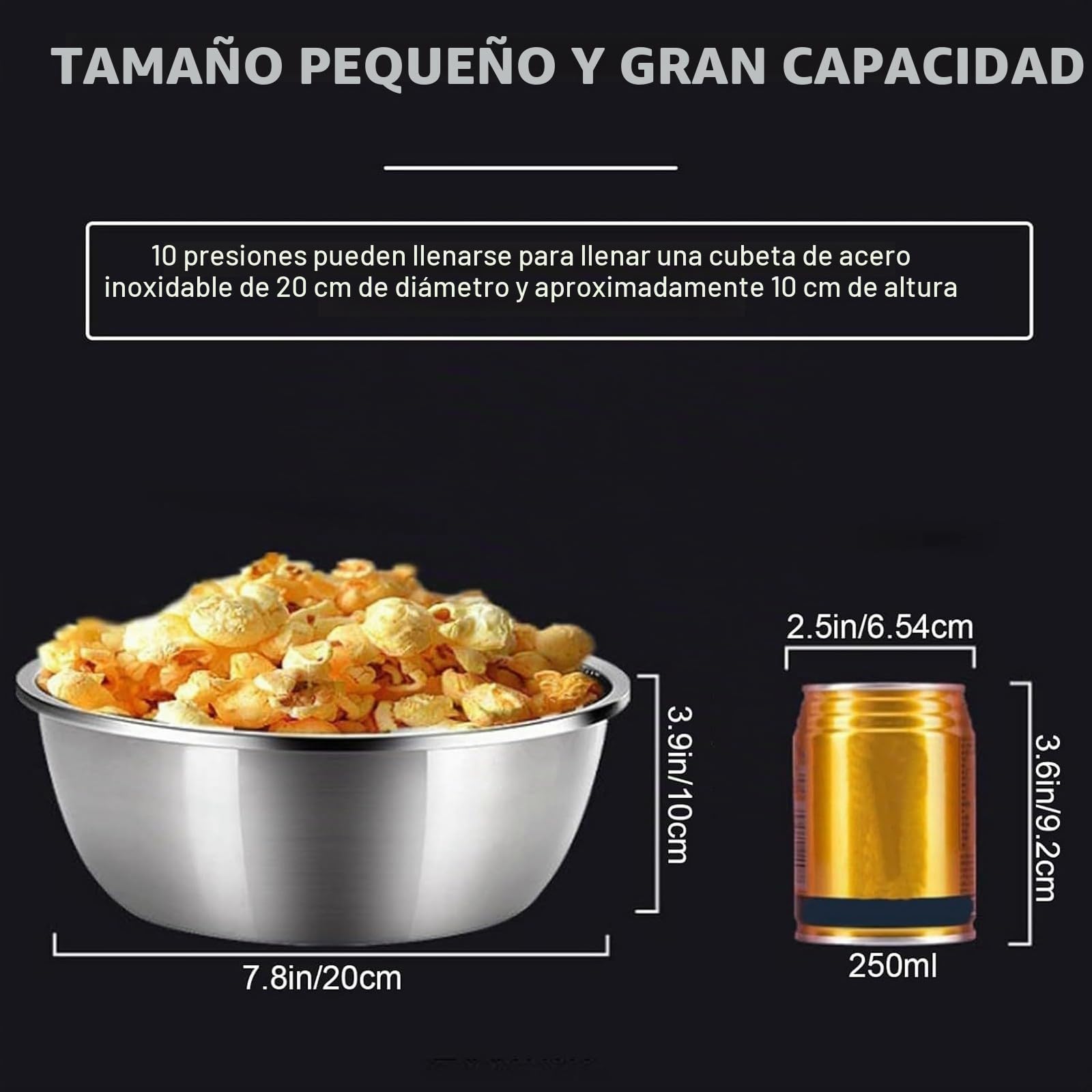 MáQuina Hacer Arroz Inflado, MáQuina Hacer Palomitas MaíZ A Mano, MáQuina Hacer Palomitas MaíZ China, MáQuina Hacer Palomitas MaíZ PequeñA Estufa(328ML)