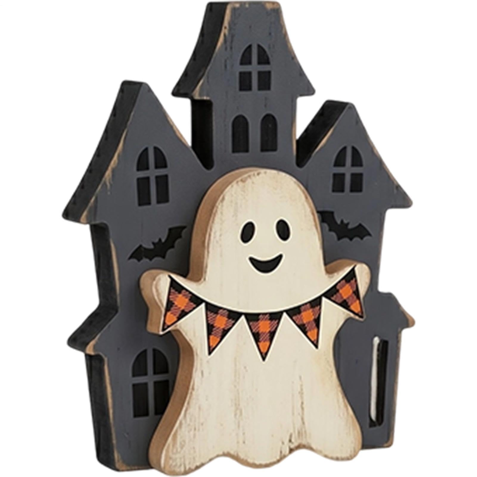 Decorazioni Di Halloween Fantasma Carina Decorazione Per Interni In Legno