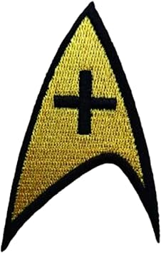 S Trek Medical Logo Yellow Embroidered 3 Inch Tall Patch