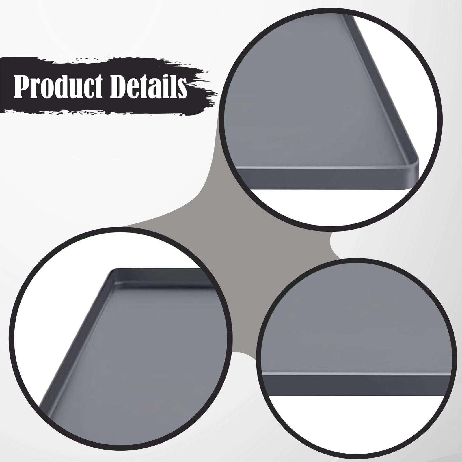 Tappetino protettivo per mini frigo, vaschetta raccogligocce multifunzionale in silicone sotto il frigorifero per asciugatrici, animali domestici, Grigio 68.5x68.5x2cm