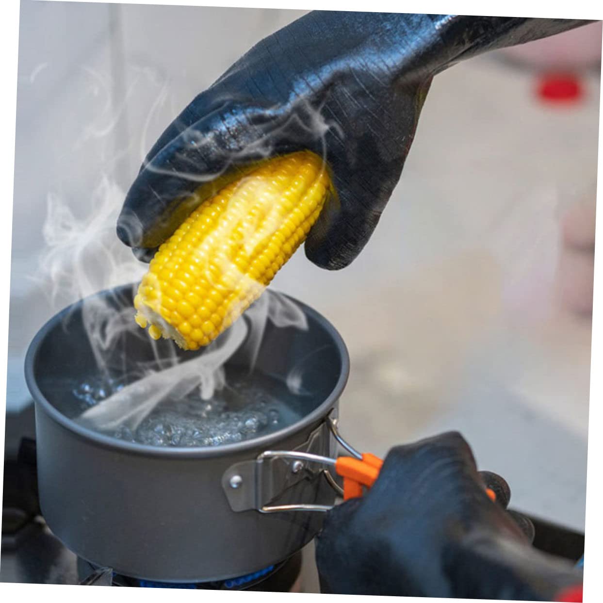SUPVOX Guanti e Resistenza al Taglio Resistenti al Calore in Neoprene Protezione Alta Temperatura Impermeabili e Antimaccia per Barbecue e Cucina