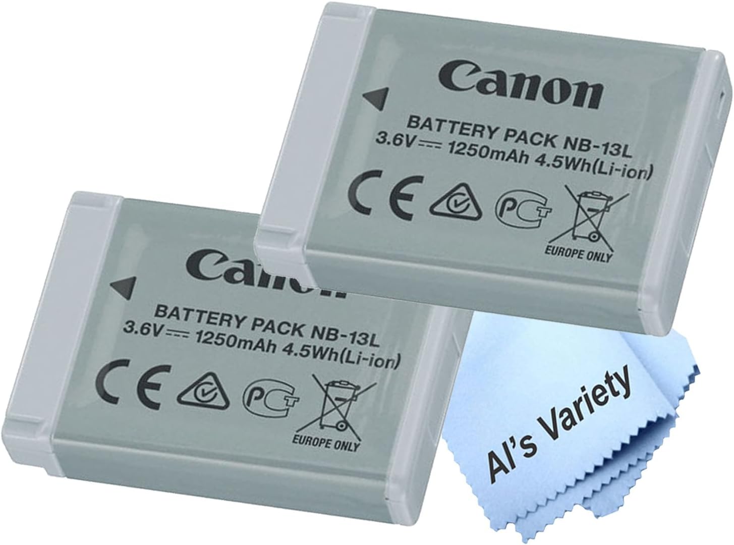 2-Pack Canon NB-13L Lithium-Ion Battery Pack for Togo Ubuy