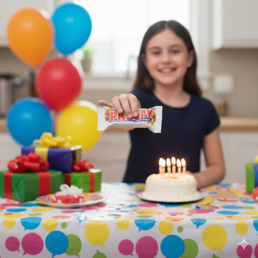 PaydayPeanut Caramel Bar Fun Size, Candy Bulk Bag, 2 Pounds of Individually Wrapped Candy Bars Peanut & Caramel Candy 2 lb