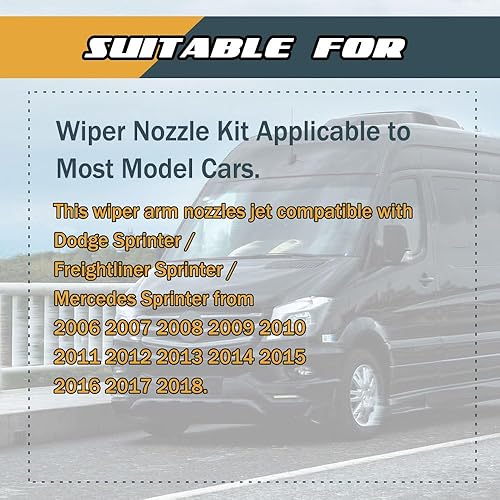 Miniatura 3 de 2 boquillas de limpiaparabrisas 47191 boquilla de brazo del limpiaparabrisas aplicable a la mayoría de modelos de automóviles repuesto OEM