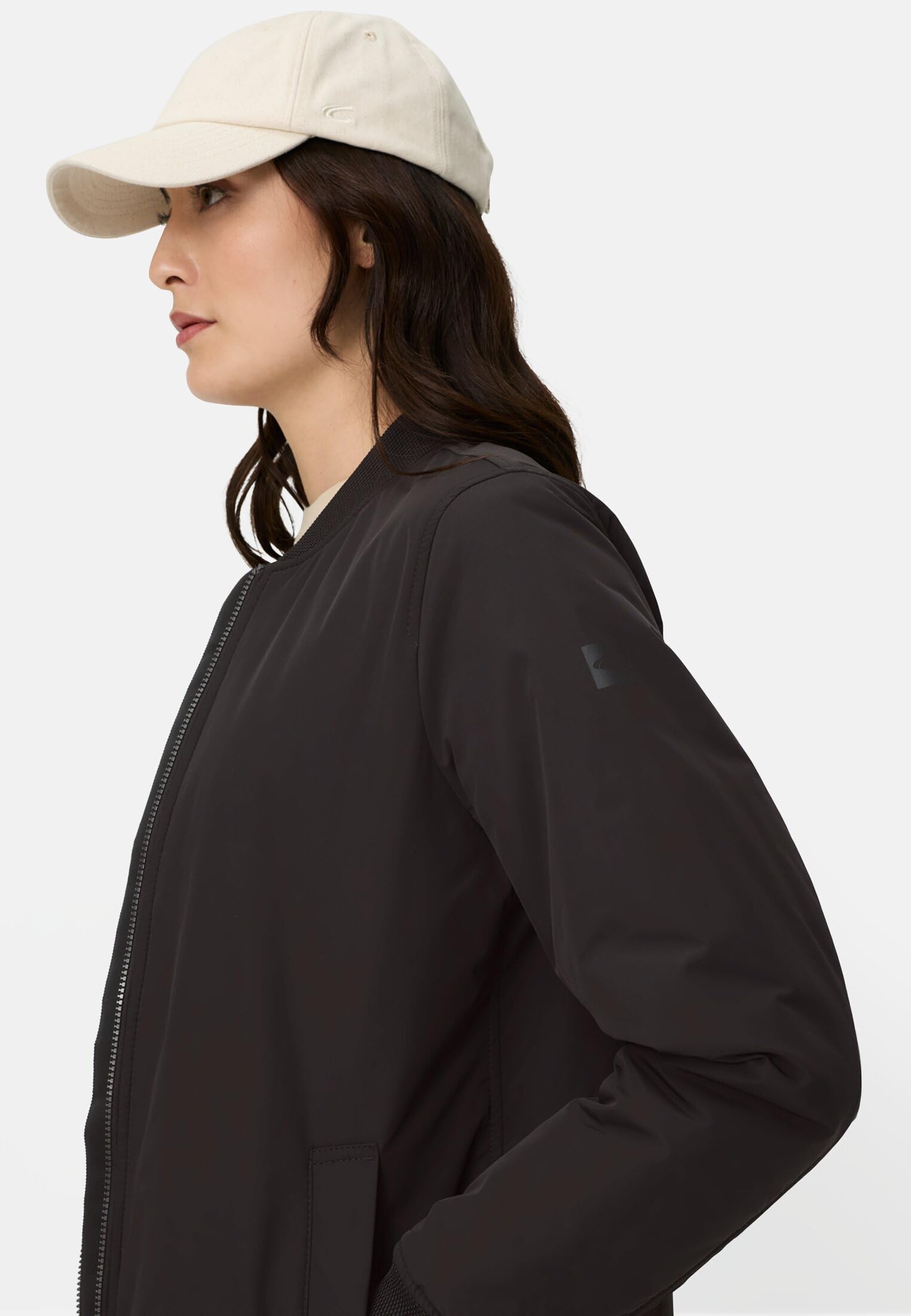 camel active Damen Mantel mit 2-Wege-Reißverschluss