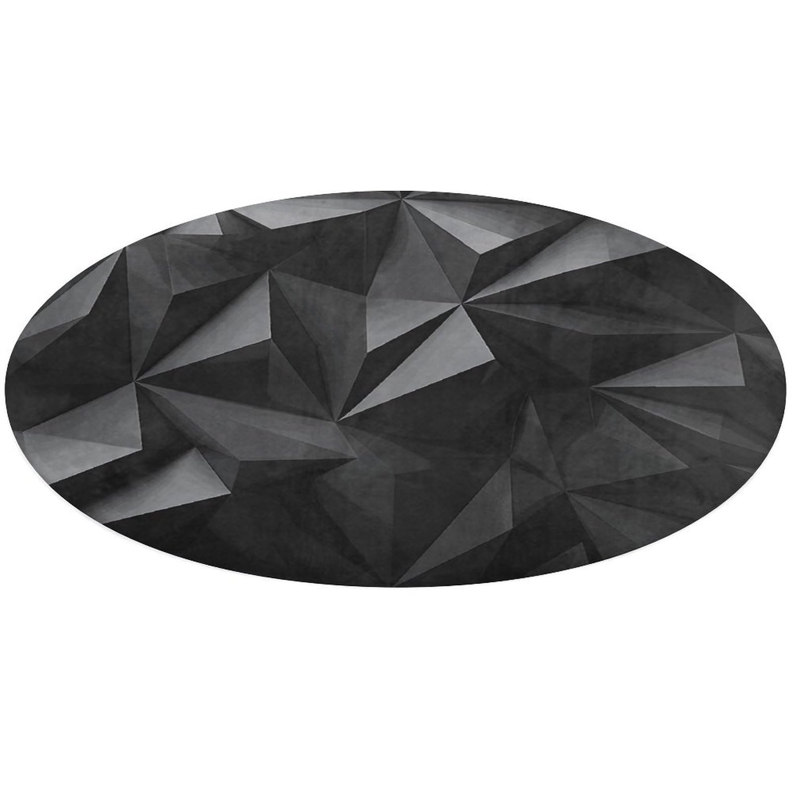 Alfombra negra geométrica lavable que elimina las manchas difíciles en cocina y baño
