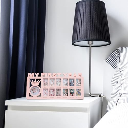 Miniatura 6 de My First Year - Marco de recuerdo para recién nacido, marco de fotos de hitos de 12 meses, accesorio para el día de la madre, decoración de