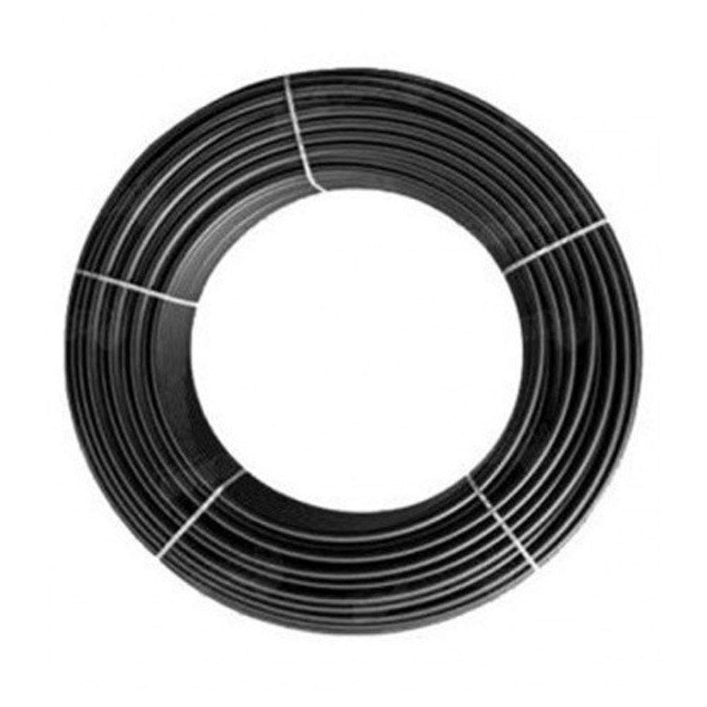 Tubo 25 mm Polietilene alimentare alta densità. pressione massima 10 bar. Bobina 100 metri. Colore nero. Massima qualità. Tubo con certificato AENOR adatto all'acqua potabile