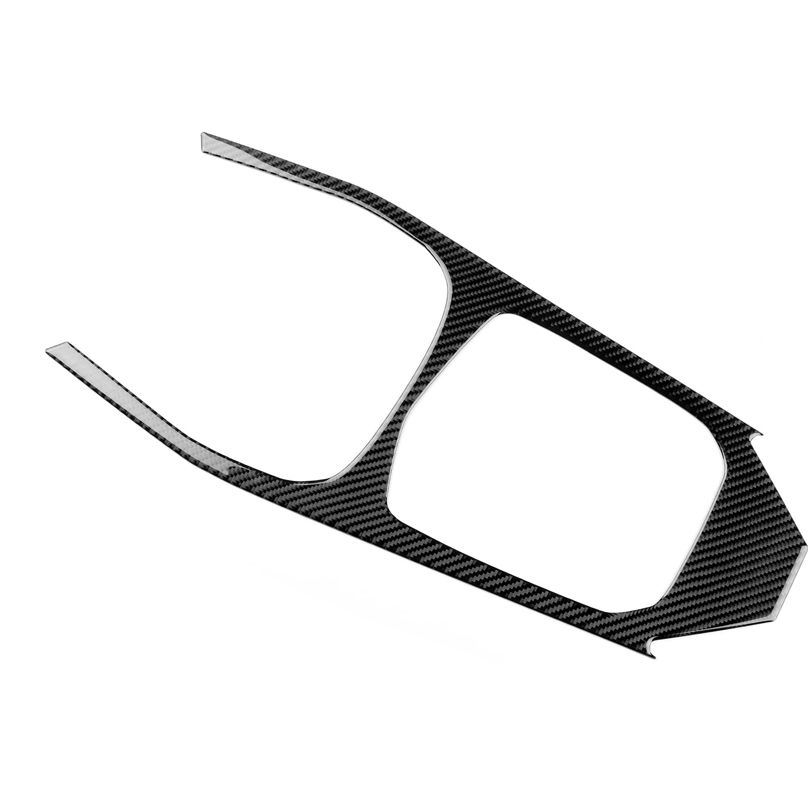 KUNGKIC Per BMW Serie 1 Serie 2 F40 F44 2020 2021 2022 2023 2024 Accessori in fibra di carbonio per cruscotto auto, telaio del cambio, pannello di trasmissione, decorazione per interni (Nero)