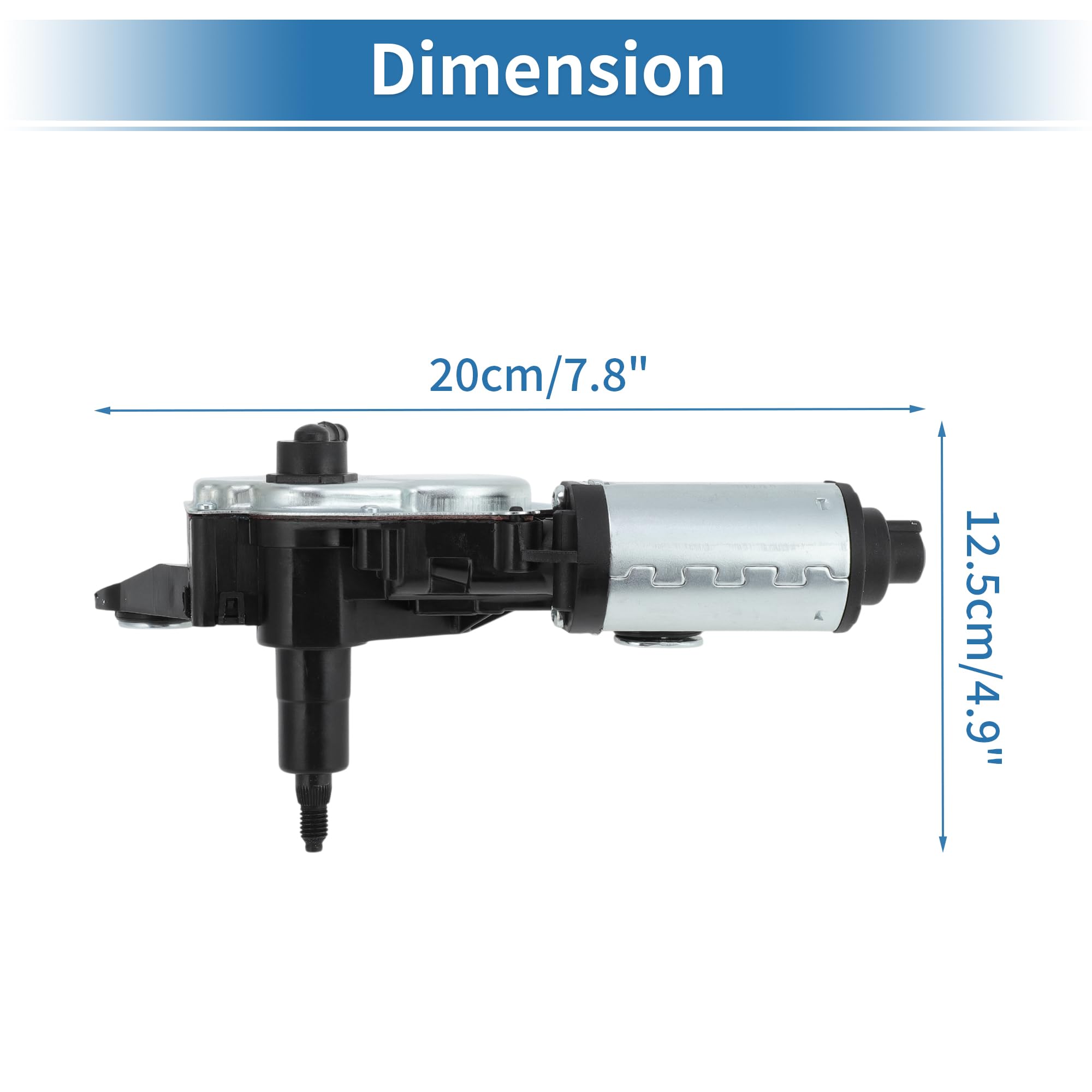 Motore tergicristallo posteriore No.4G9955711A per Audi A1 8X 2010-2018 per Audi A6 Allroad C7 4G 2012-2018 per Audi Q3 8U 2011-2018