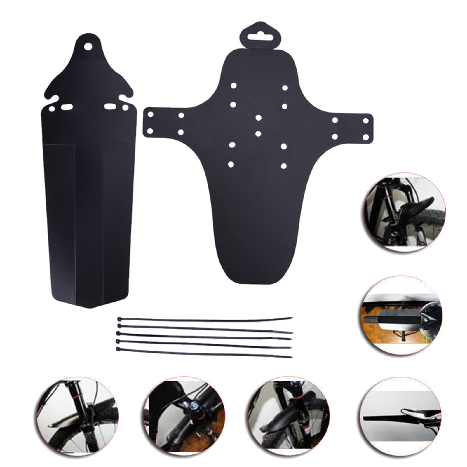 Adjusted Bikes Mud Foldable Bikes Rear Mud Guard Bikes Mudguard Bikes Mudguard Set for Rear Mounting