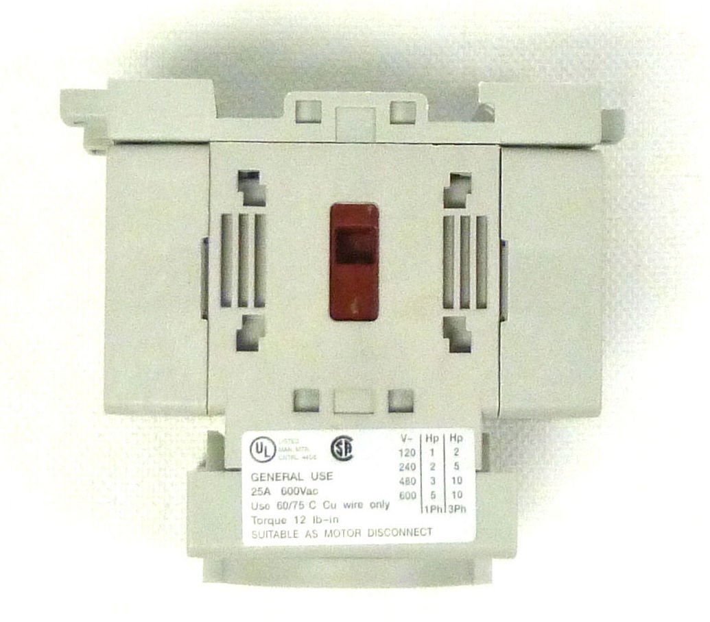 SPRECHER & SCHUH LA7-25-1753 25AMP, 690VAC, Base Mount, Disconnect LOADSWITCH