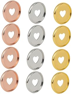 WATIIFUFU 30 peças de cogumelo buraco fichário cadernos anéis fichário anéis de pasta de coração anéis planejadores anéis de encadernação anéis de encadernação discos DIY cadernos mini álbum de fotos fichário anéis de livro abs acessórios redondos