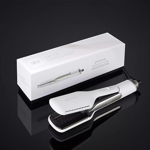 ghd duet style, Piastra Asciugacapelli Professionale ad Aria Calda, Bianca - 10