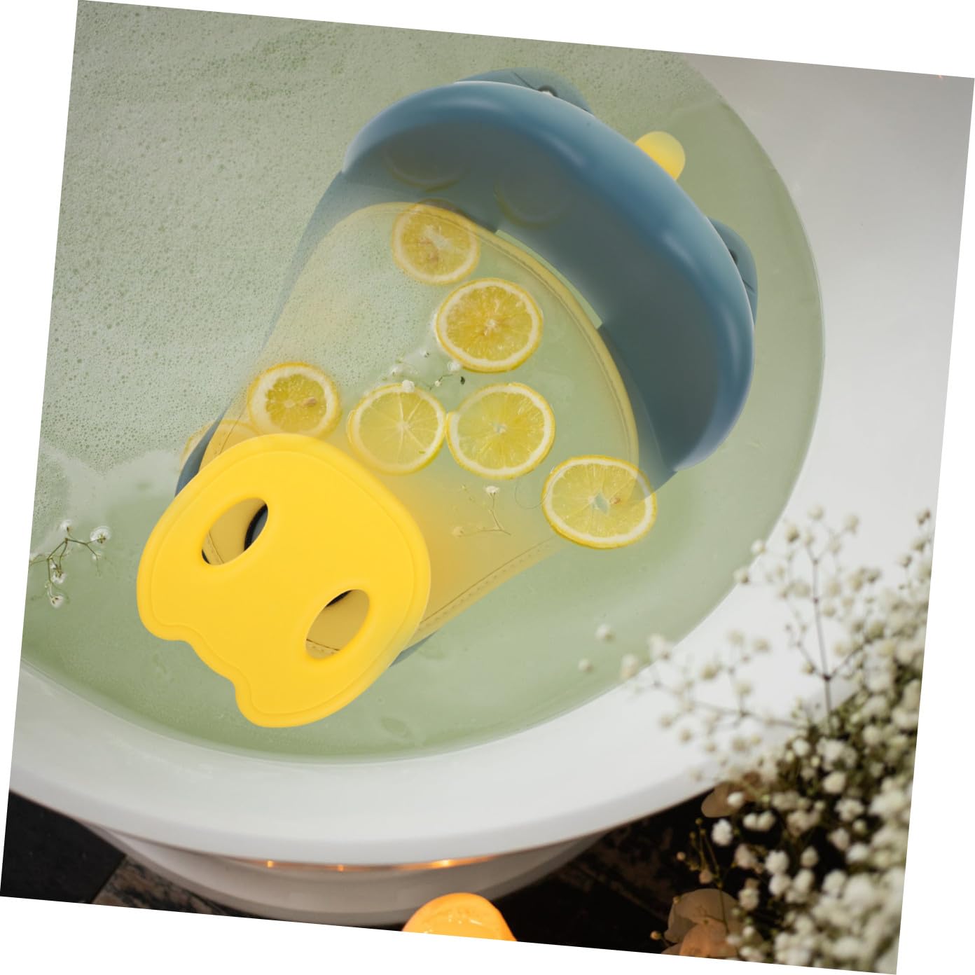 Silla de Baño para Ñiño Recién Nacido Azul de Pp, Diseño Simple y Moderno