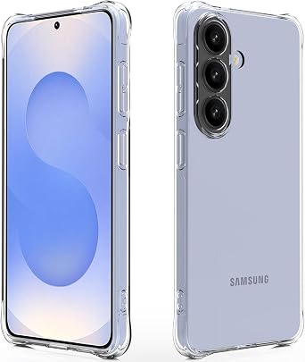 Osophter for Galaxy S26 Case Clear Women Girls Boys Reinforced Corners TPU Shock-Absorption Flexible for Samsung Galaxy S26 Phone Case-Clear