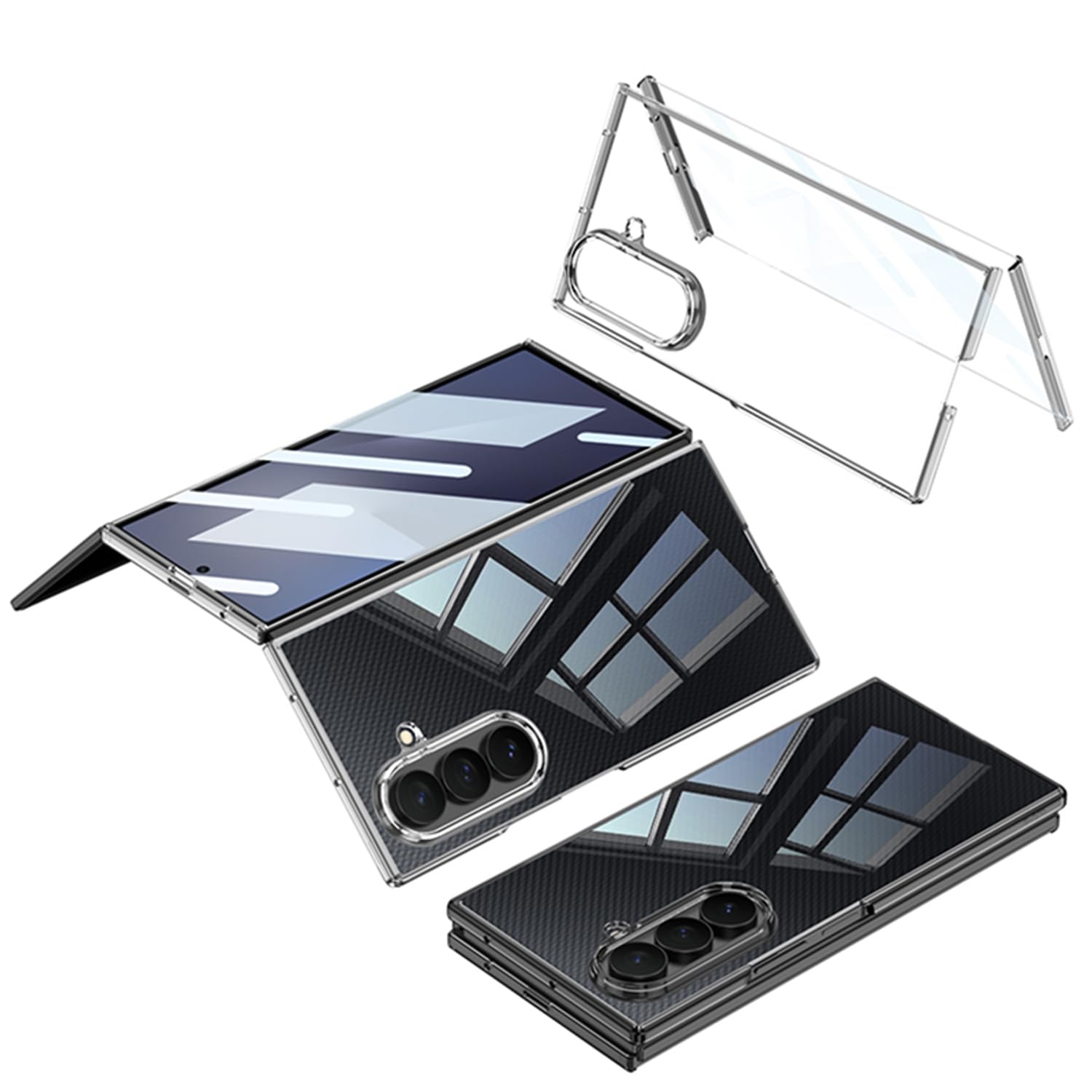 COQUE Funda para Samsung Z Trifold, con Membrana Phantom de Alta Transparencia integrada, Funda Plegable Ultrafina para Samsung Galaxy Z Trifold-Transparente