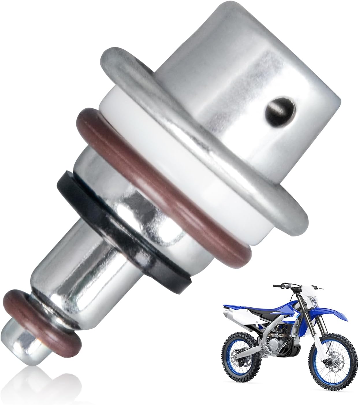 Upgraded Fuel Pressure Regulator Compatible with Yamaha WR250F, WR250FK, WR250R, WR250X, WR25R, WR450F, XT250, YZ250, YZ250F, YZ250FE, YZ250FX, YZ450, YZ450F, YZ450FB, YZ450FX, 2008-2022