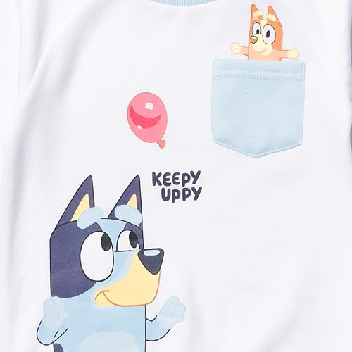 Vista 5 de Bluey Sudadera con capucha y sudadera de forro polar para niños pequeños